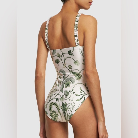 AGUA BY AGUA BENDITA Limon Habitat Ruffled One-Piece Swimsuit - Picture 3 of 10